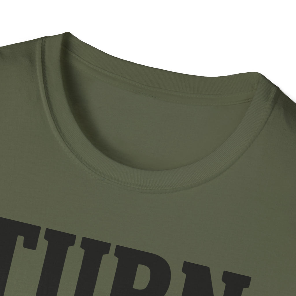 Turn It Up Blue Speakers T-Shirt - Turn Up the Volume Retro Tee