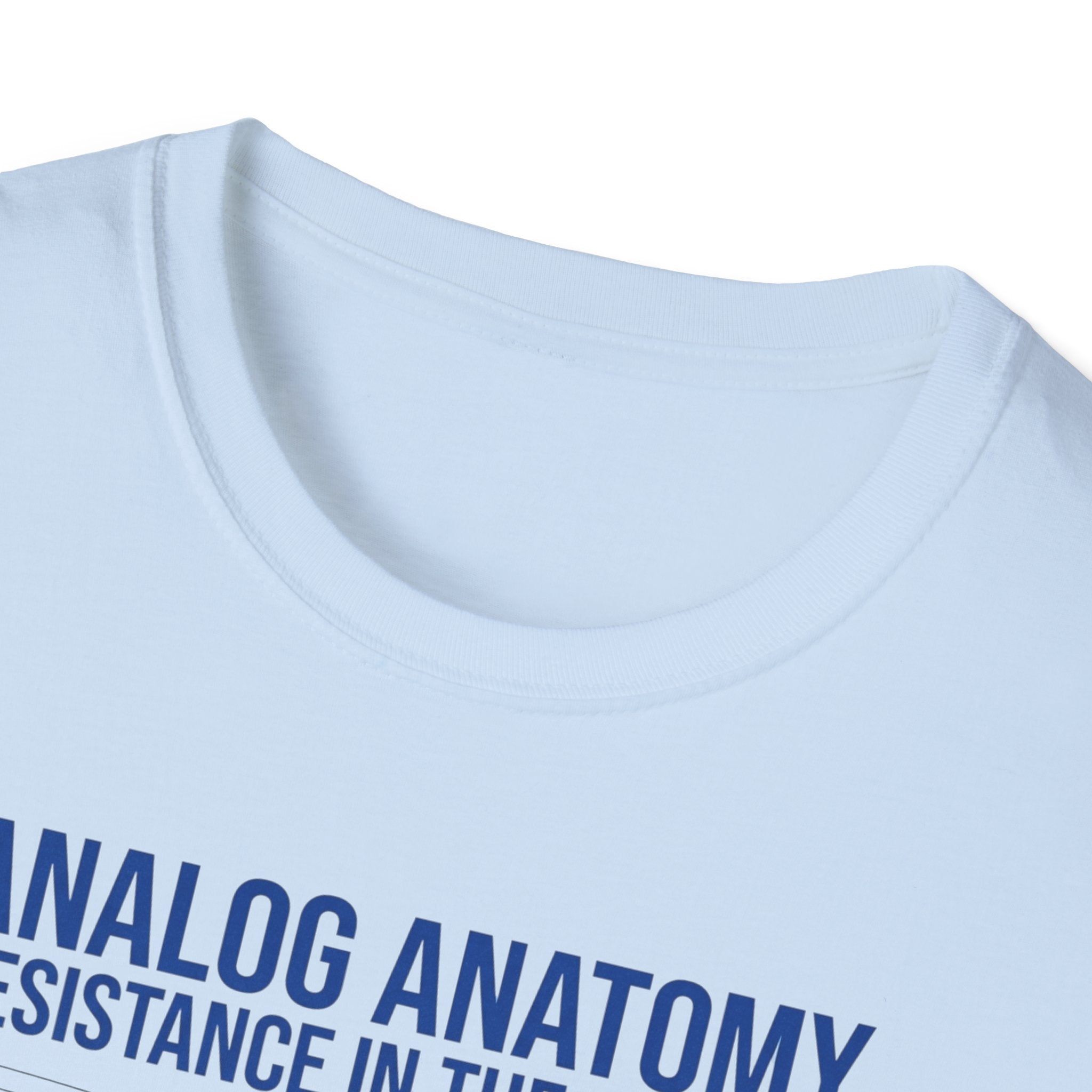 Analog Anatomy T-Shirt — 'Resistance in the Groove' Vintage Turntable Diagram Tee