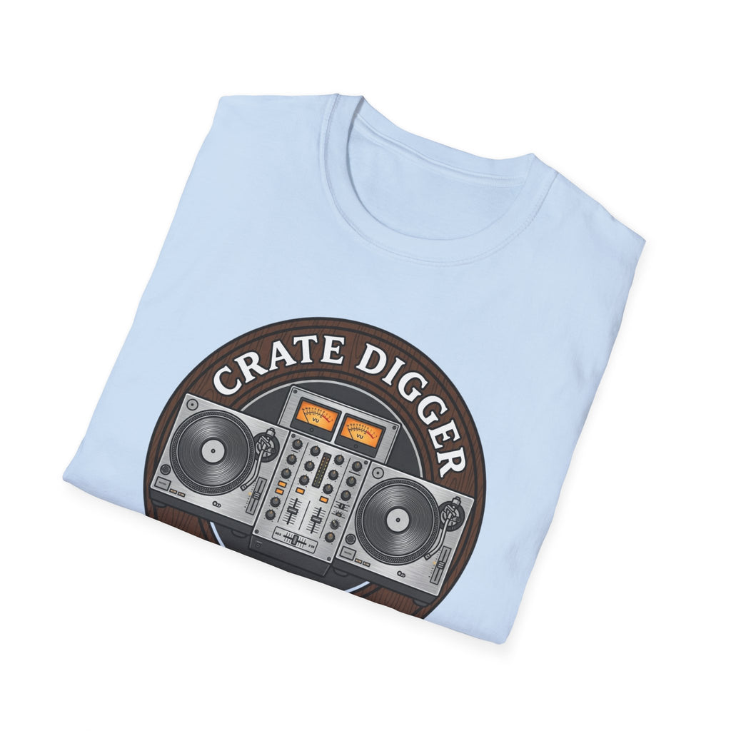 Crate Digger T-Shirt — Vintage DJ Turntable Graphic (Est. 1994)