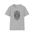 Vintage Microphone T-Shirt — Retro Radio Voice Tee for Singers & Podcasters