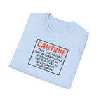 Caution: Will Lecture on Benefits of Gold‑Plated Connectors — Graphic T‑Shirt