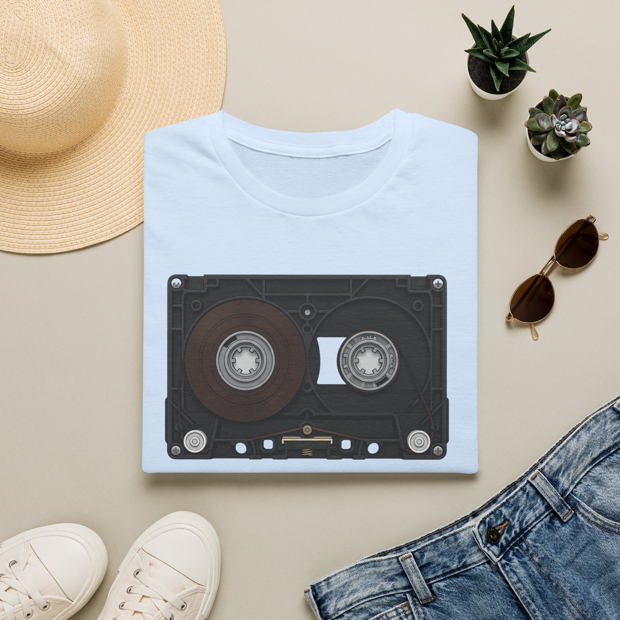Cassette Tape Graphic T‑Shirt — Retro 80s Music Tee