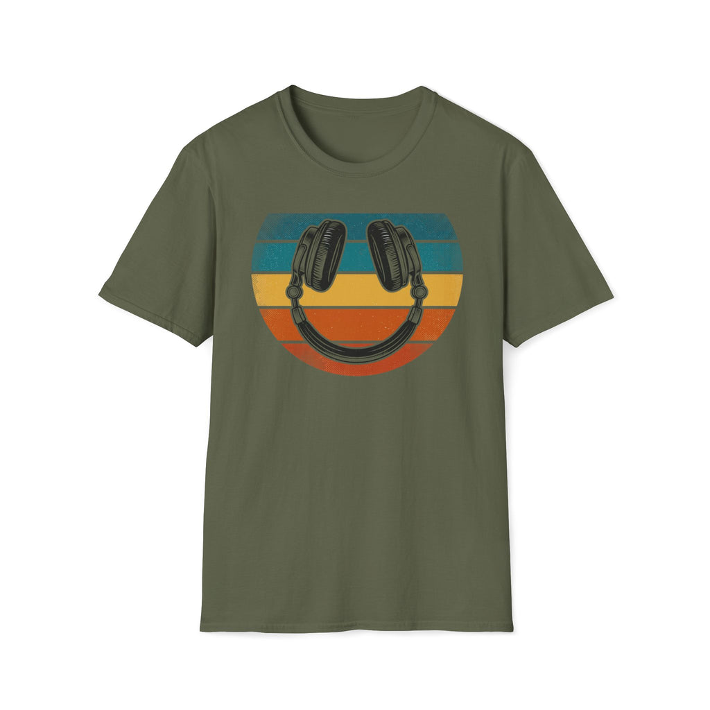 Retro Headphones Smile T-Shirt