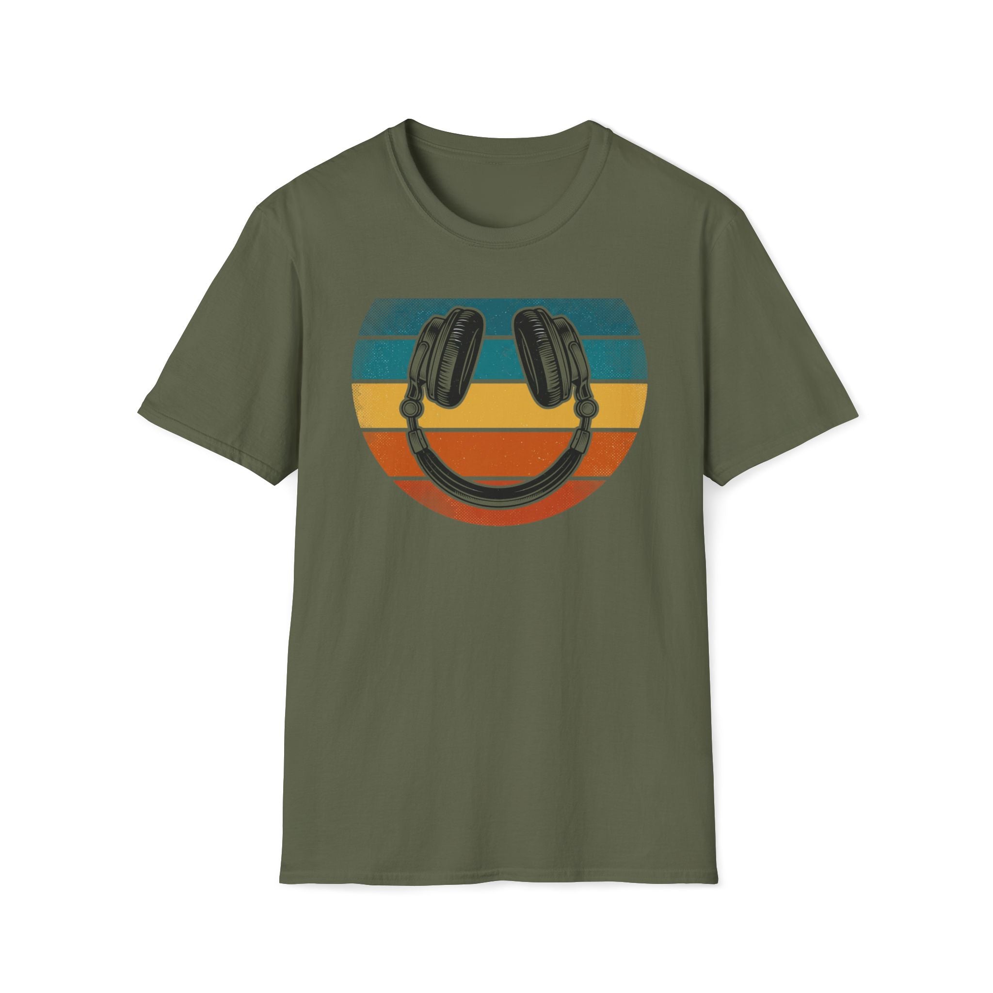 Retro Headphones Smile T-Shirt