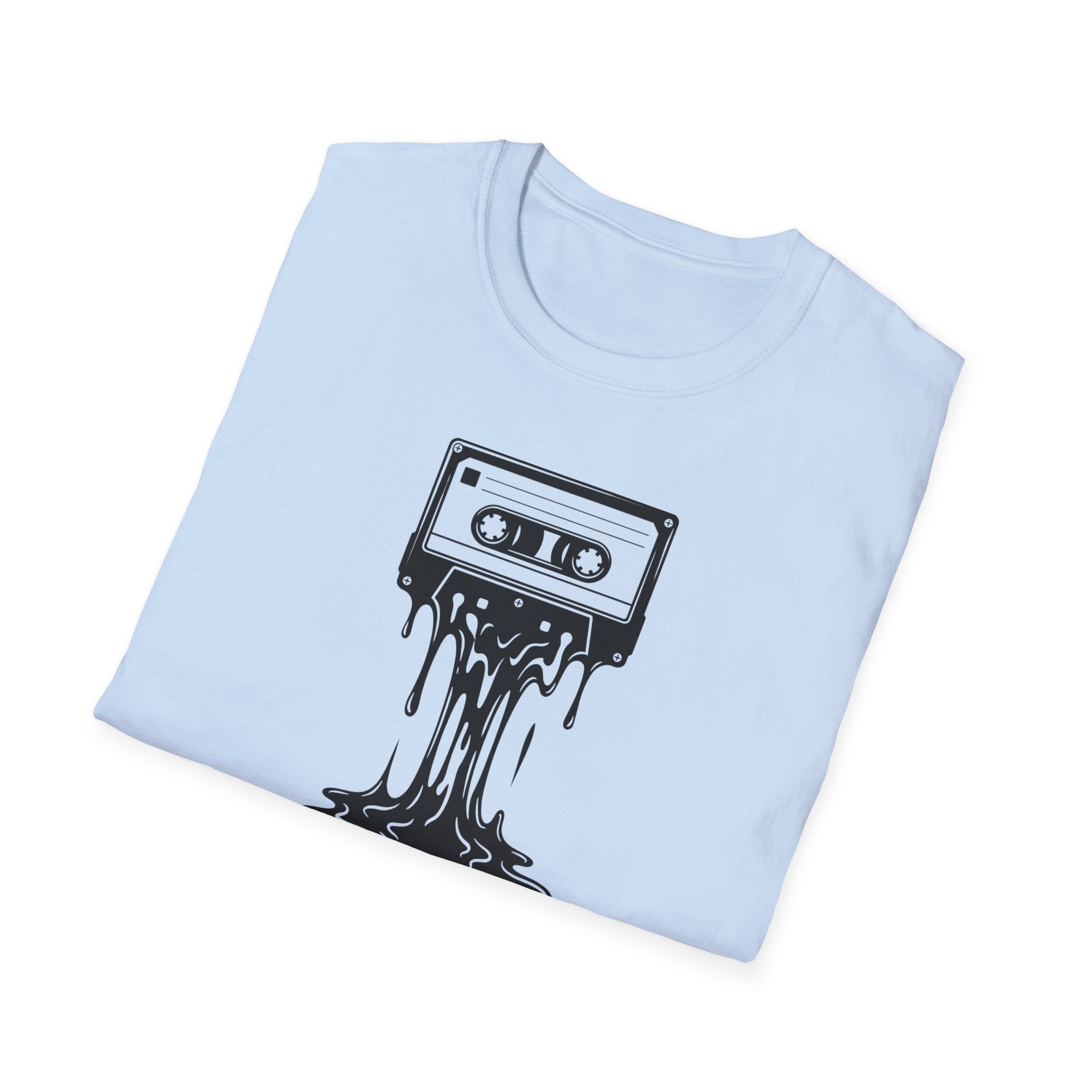 Melting Cassette Tape T-Shirt — Retro Music Graphic Tee