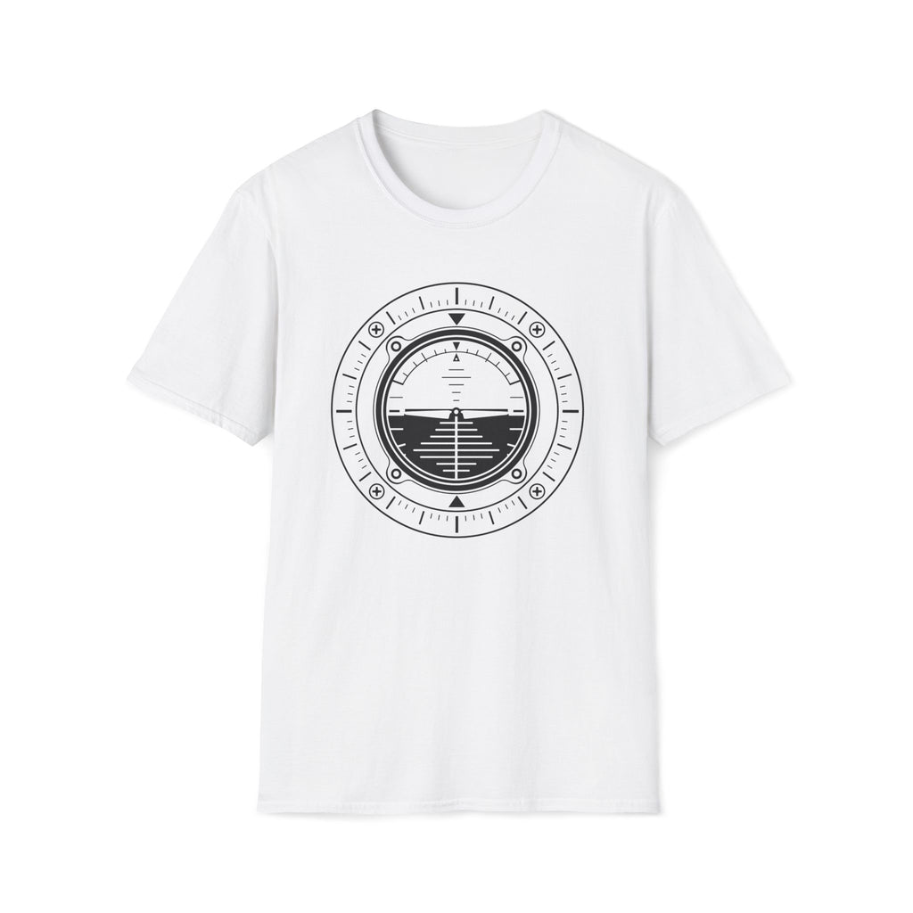 Aviation Attitude Indicator T‑Shirt — Pilot Instrument Graphic Tee