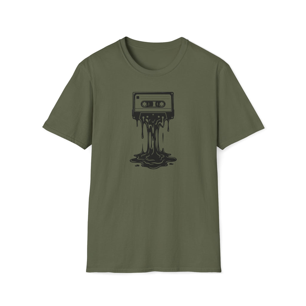 Melting Cassette Tape T-Shirt — Retro Music Graphic Tee