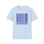 One Time Purchase Barcode T-Shirt — Minimalist Graphic Tee