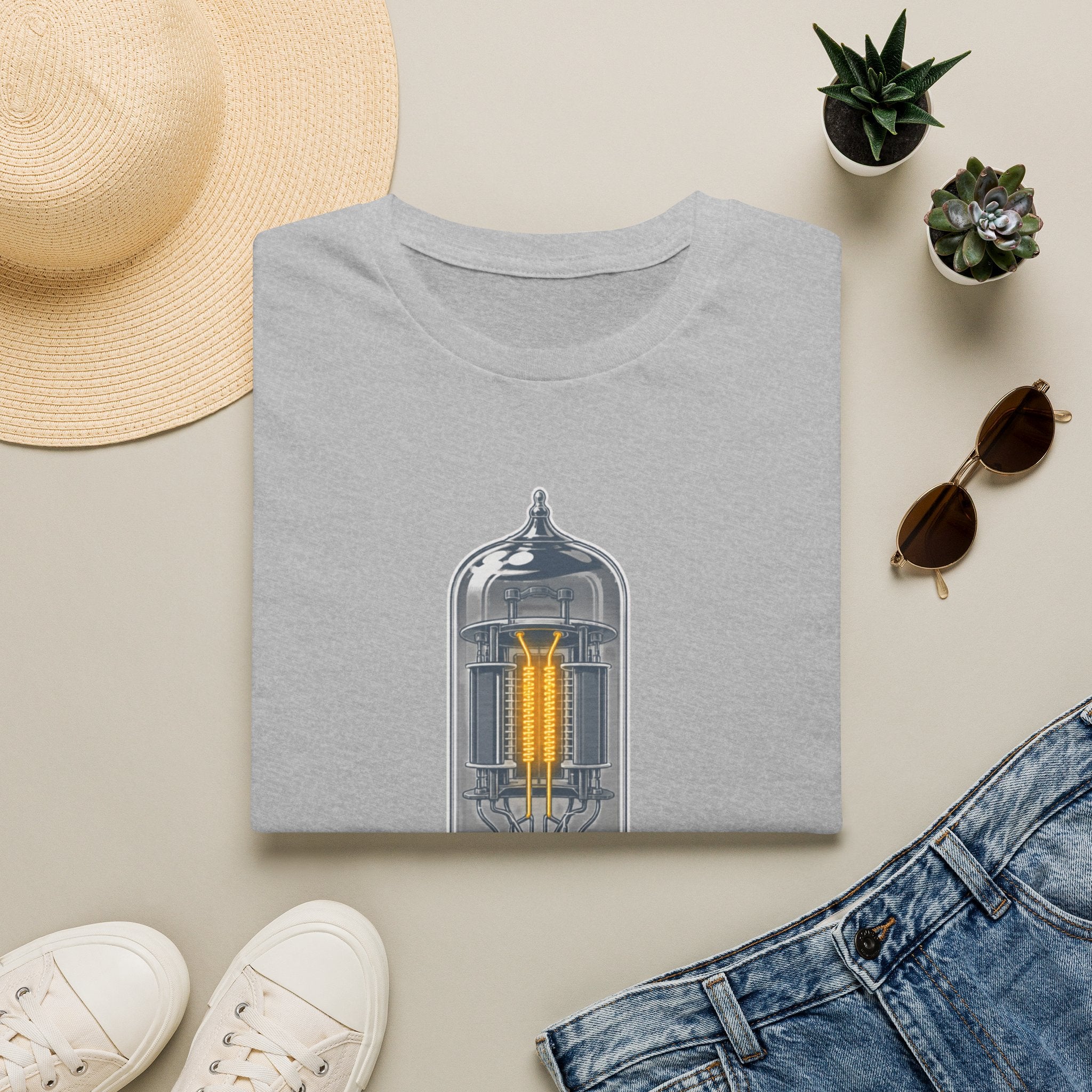 Vacuum Tube Graphic T-Shirt — Retro Electronica Tee