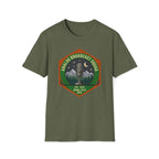 Analog Broadcast Squad T-Shirt — Vintage Microphone Mountain Logo