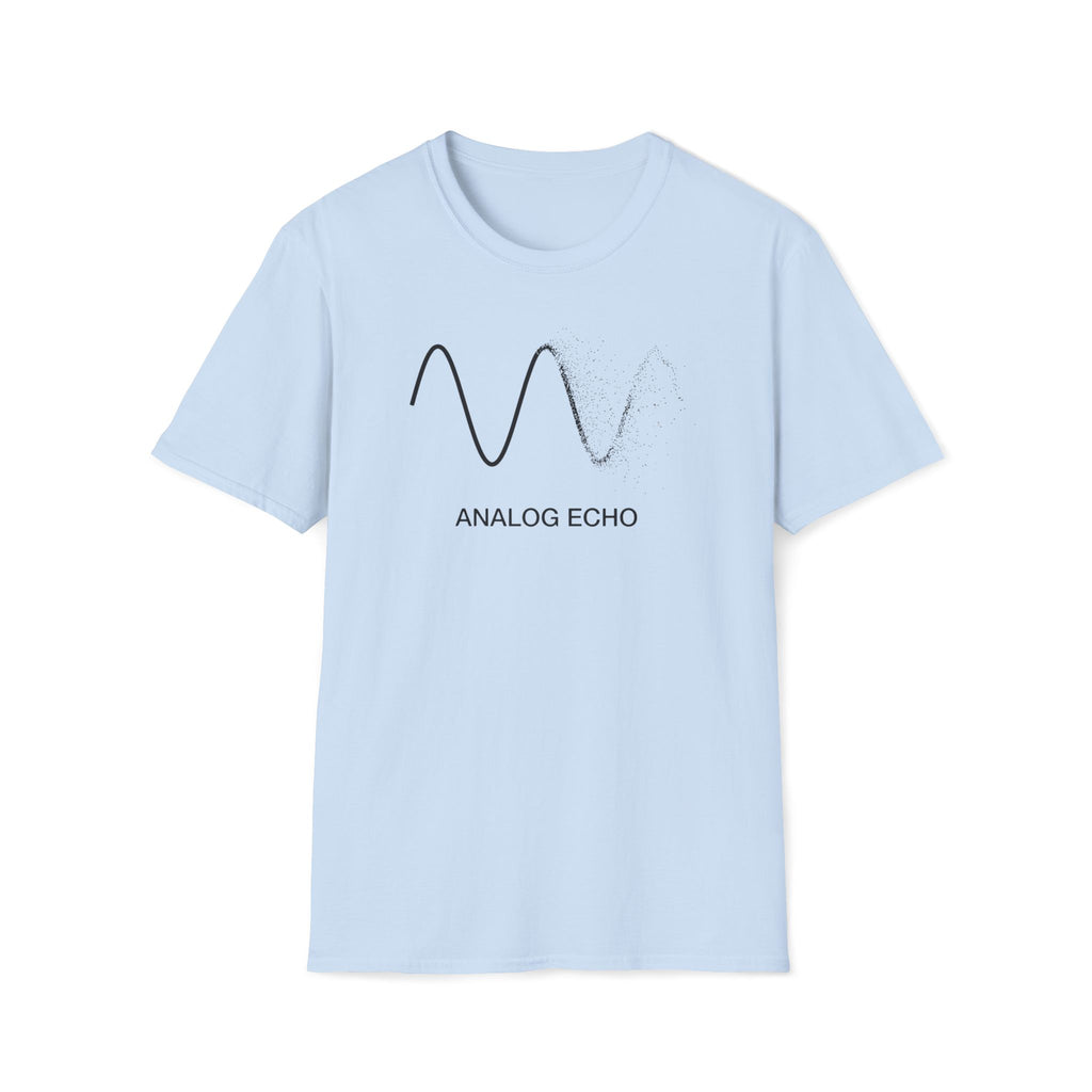 Analog Echo T-Shirt — Minimal Wave Graphic Tee