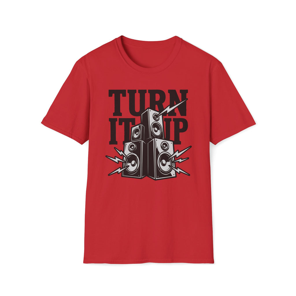 Turn It Up T-Shirt — Loud Speaker Music Graphic Tee