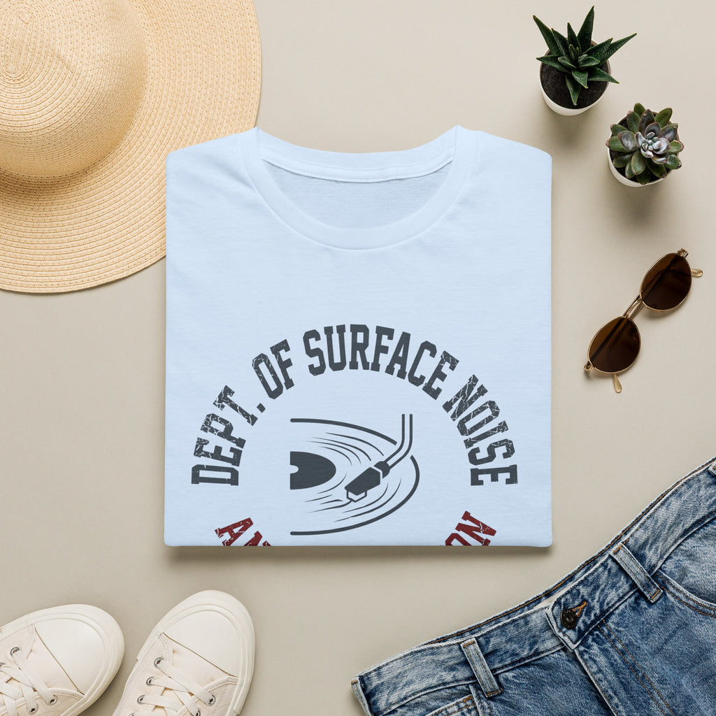 Analog Division T‑Shirt — Dept. of Surface Noise Retro Audio Tee