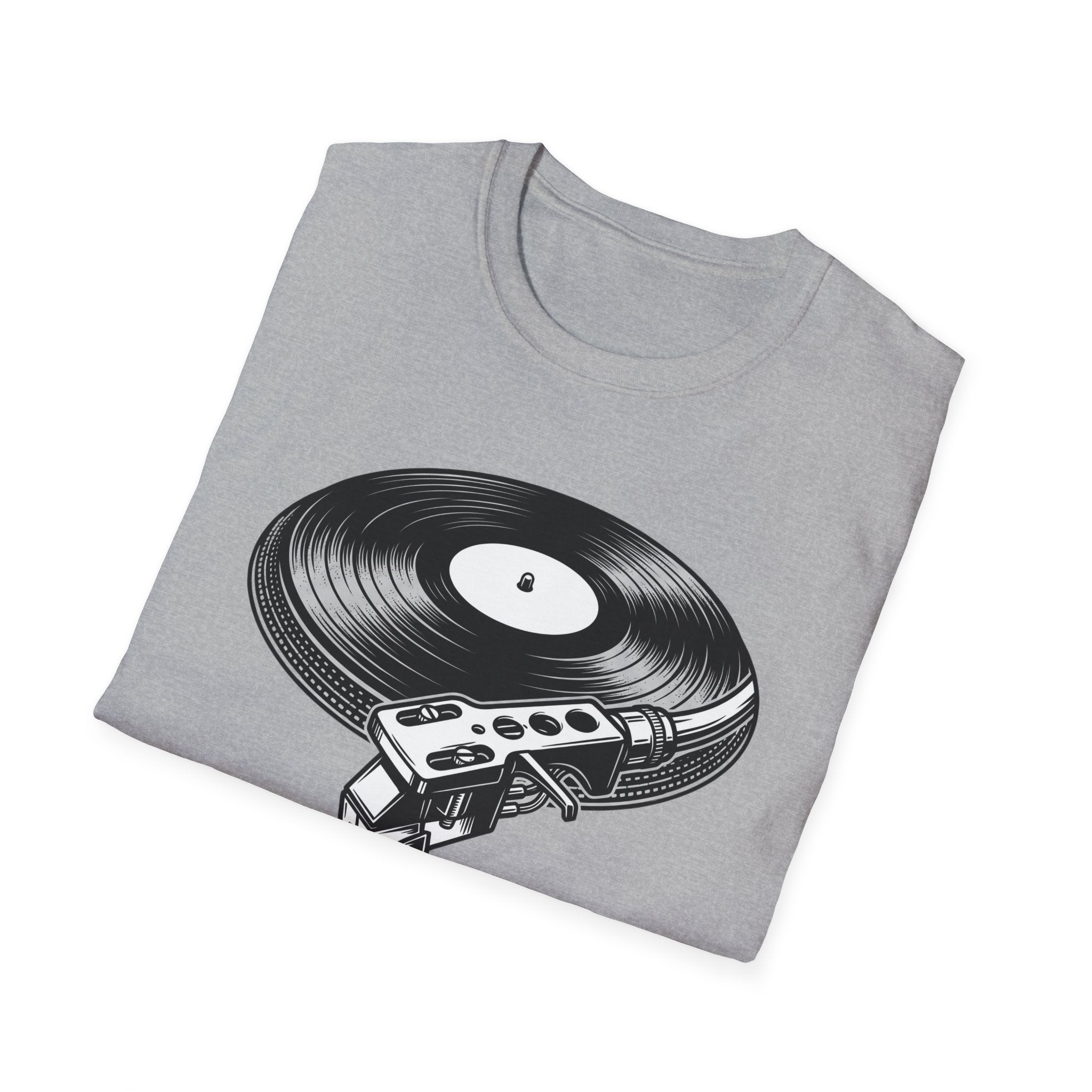 Vintage Vinyl Record T-Shirt — Retro Turntable Graphic Tee