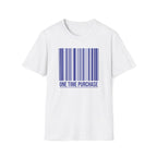 One Time Purchase Barcode T-Shirt — Minimalist Graphic Tee
