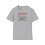 Caution: Will Lecture on Benefits of Gold‑Plated Connectors — Graphic T‑Shirt