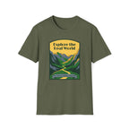 Explore the Real World T-Shirt — Vintage Mountain Adventure Tee