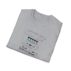 Cassette Tape Schematic T-Shirt — Retro Audio Diagram Tee