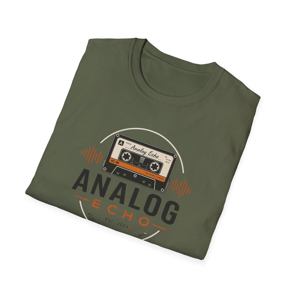 Analog Echo Cassette T-Shirt — Retro Music Tee