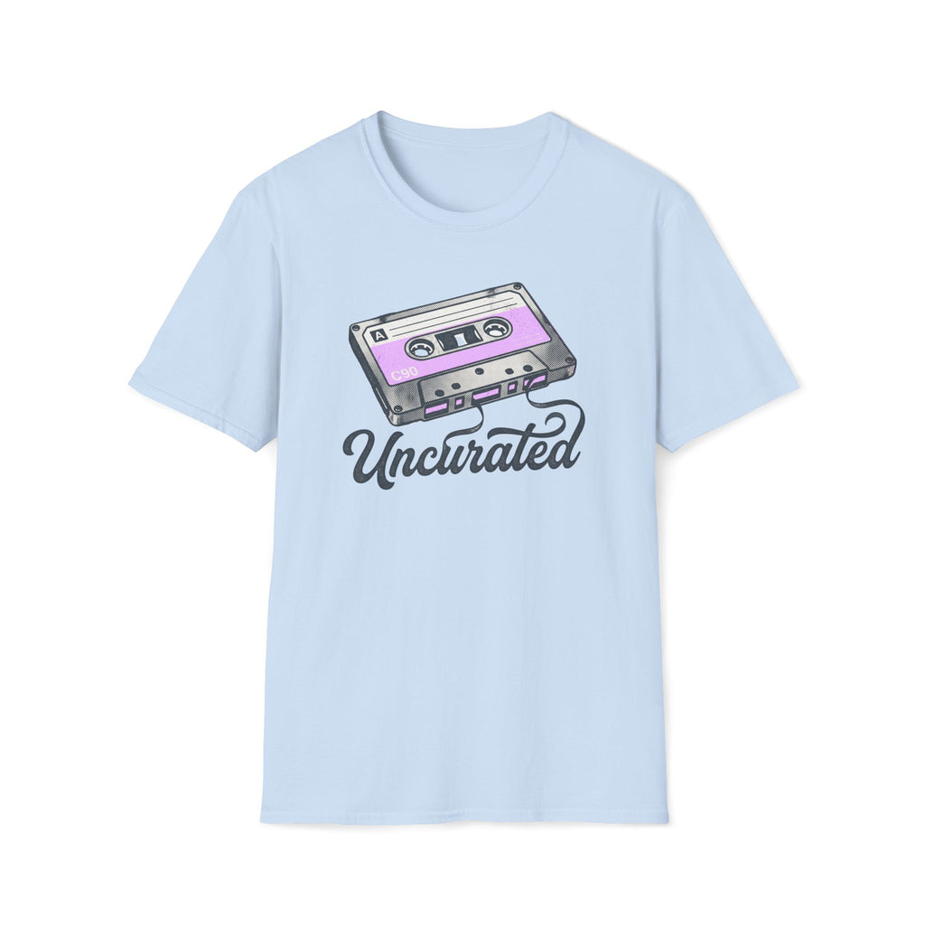 Retro Cassette 'Uncurated' T-Shirt — Vintage Music Graphic Tee