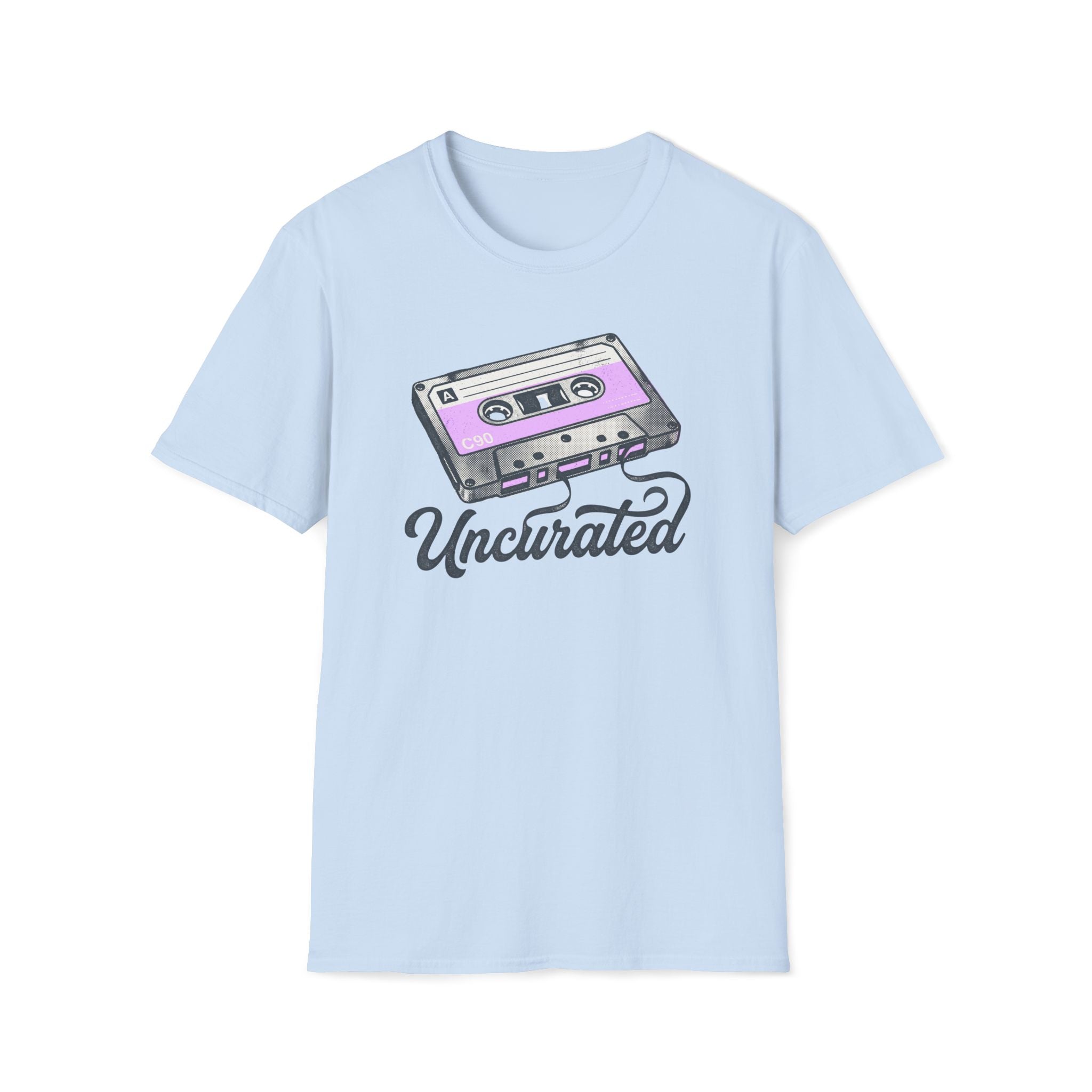 Retro Cassette 'Uncurated' T-Shirt — Vintage Music Graphic Tee