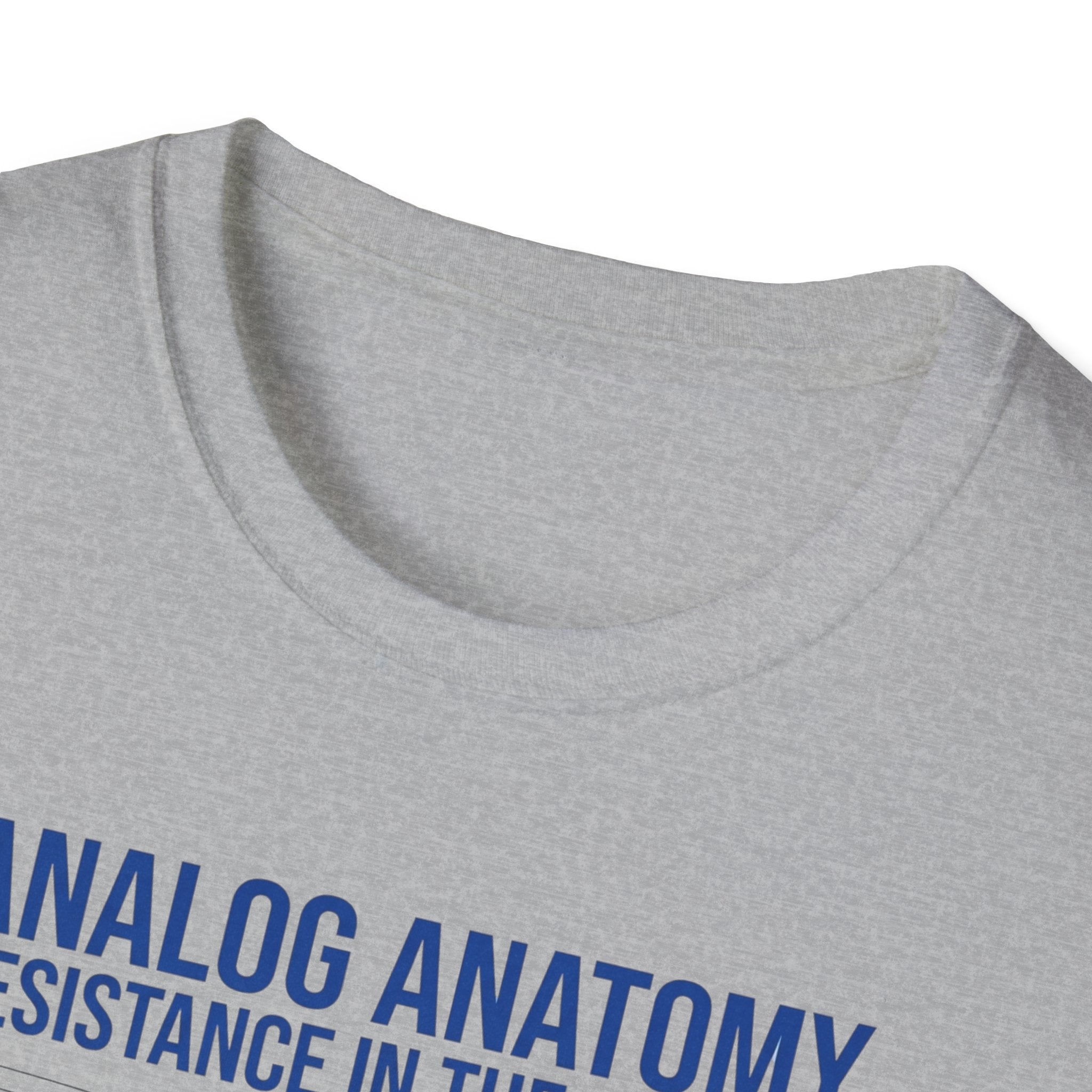 Analog Anatomy T-Shirt — 'Resistance in the Groove' Vintage Turntable Diagram Tee