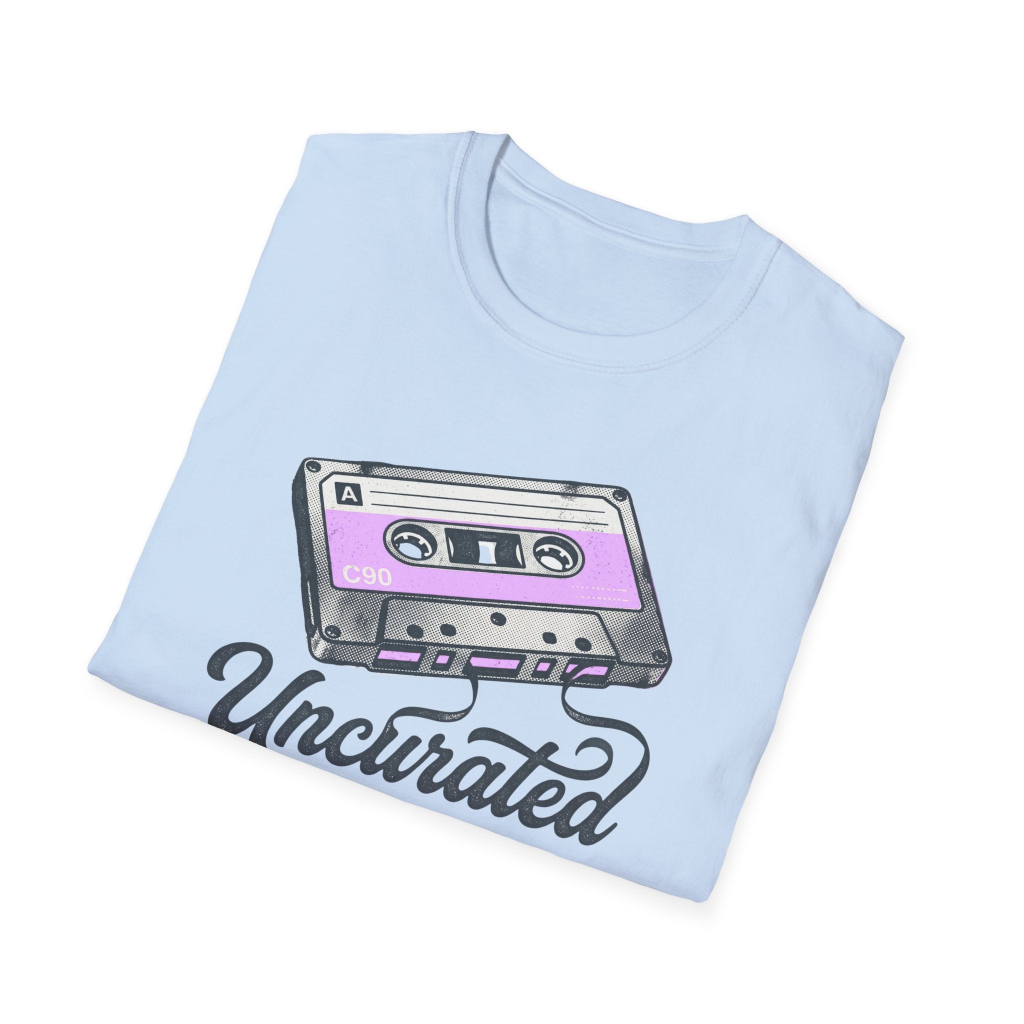 Retro Cassette 'Uncurated' T-Shirt — Vintage Music Graphic Tee