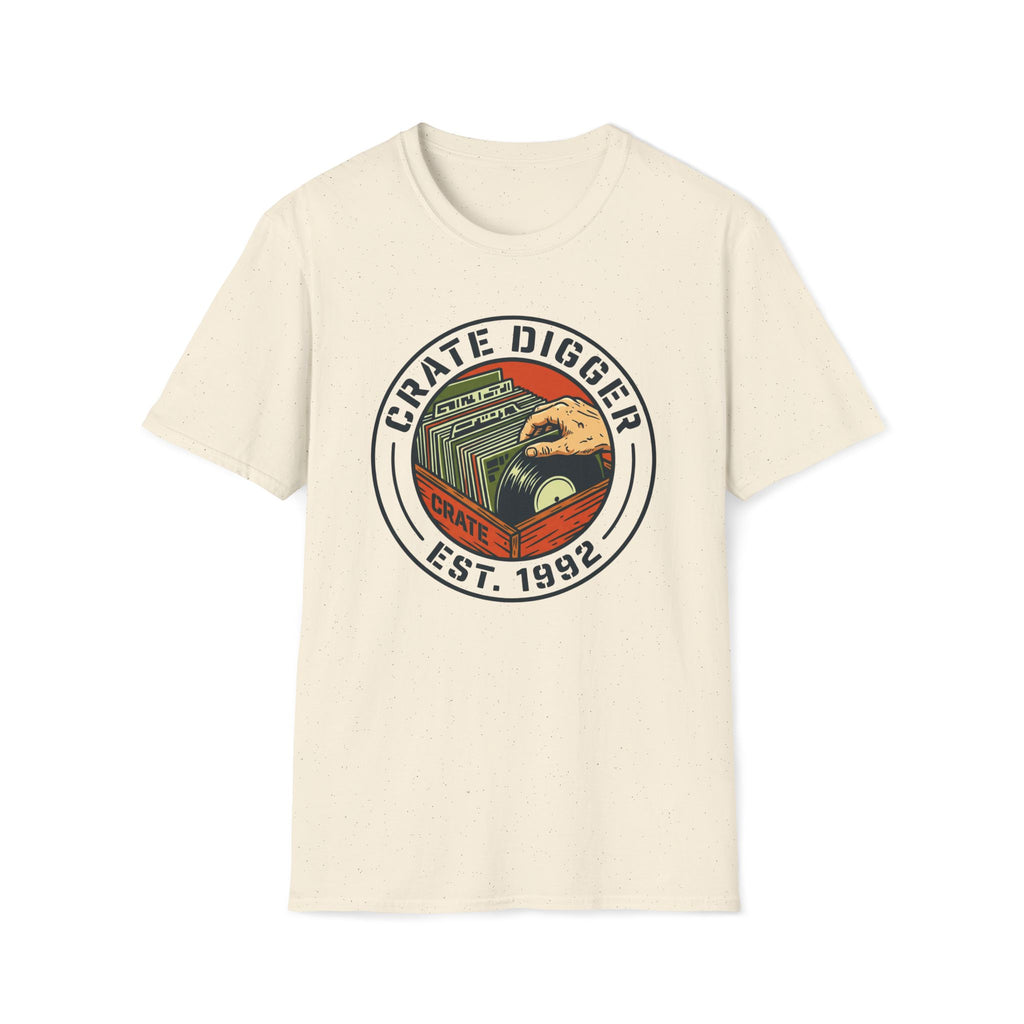 Crate Digger T-Shirt – Retro Vinyl Record Collector Tee