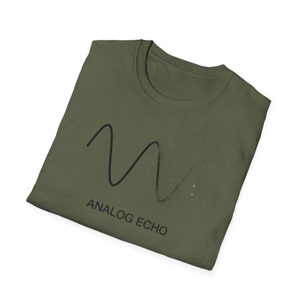 Analog Echo T-Shirt — Minimal Wave Graphic Tee