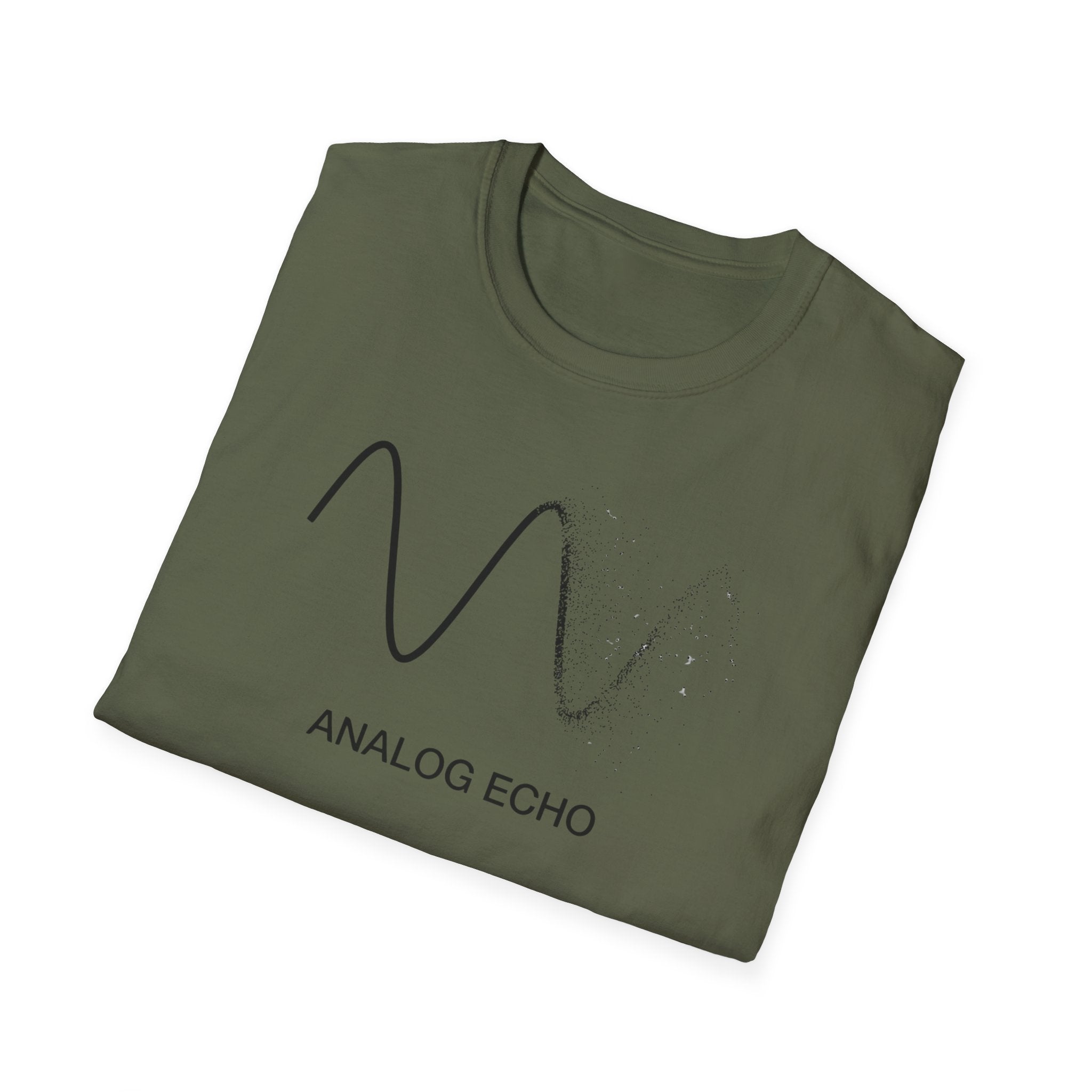 Analog Echo T-Shirt — Minimal Wave Graphic Tee