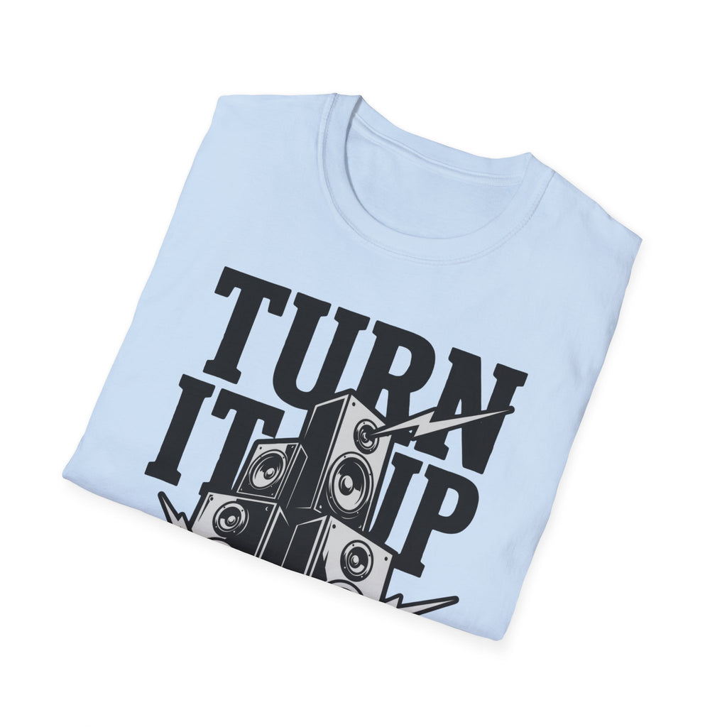 Turn It Up T-Shirt — Loud Speaker Music Graphic Tee