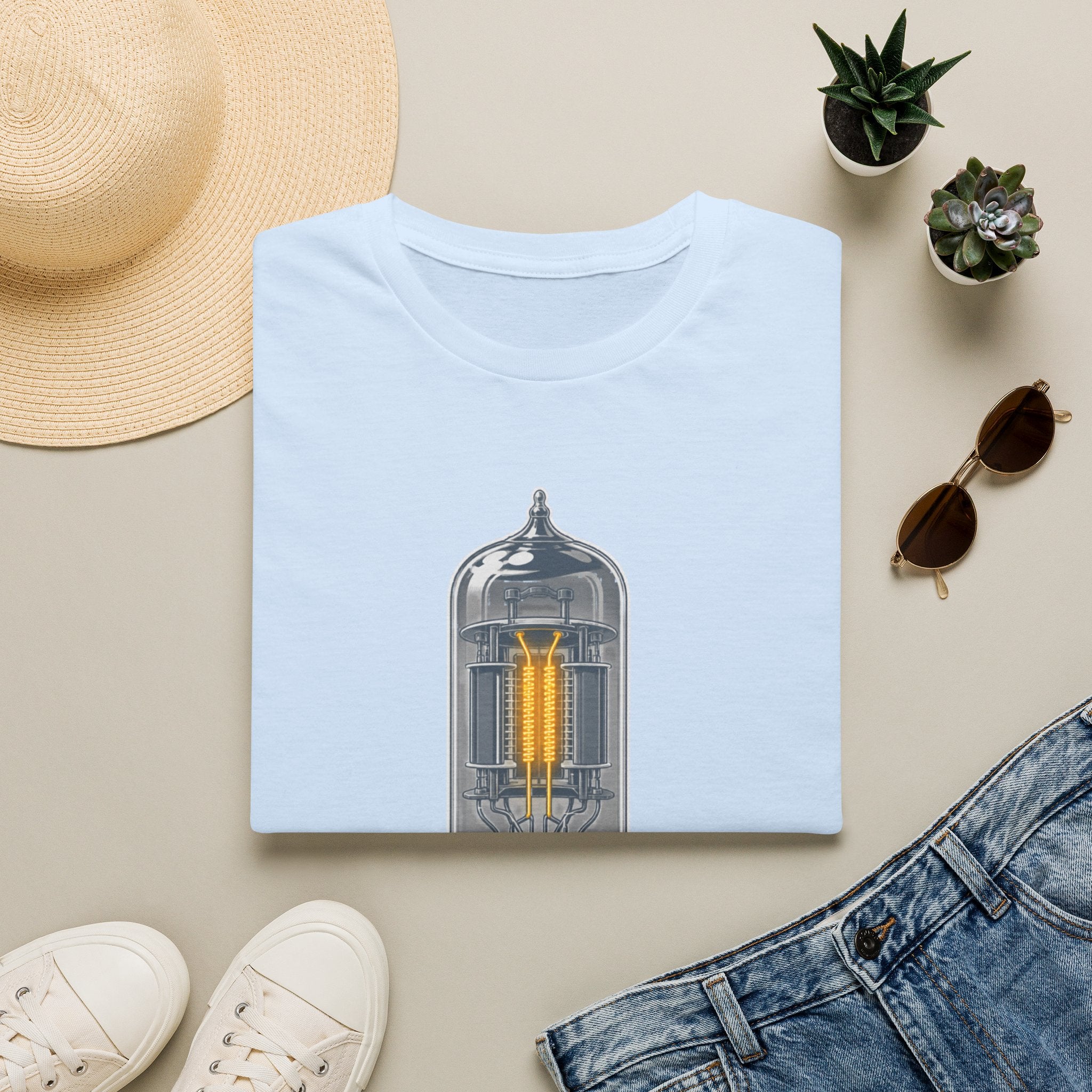 Vacuum Tube Graphic T-Shirt — Retro Electronica Tee