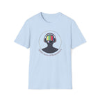 TV Test Pattern Headphones T‑Shirt — "Quiet Acts of Resistance" Graphic Tee