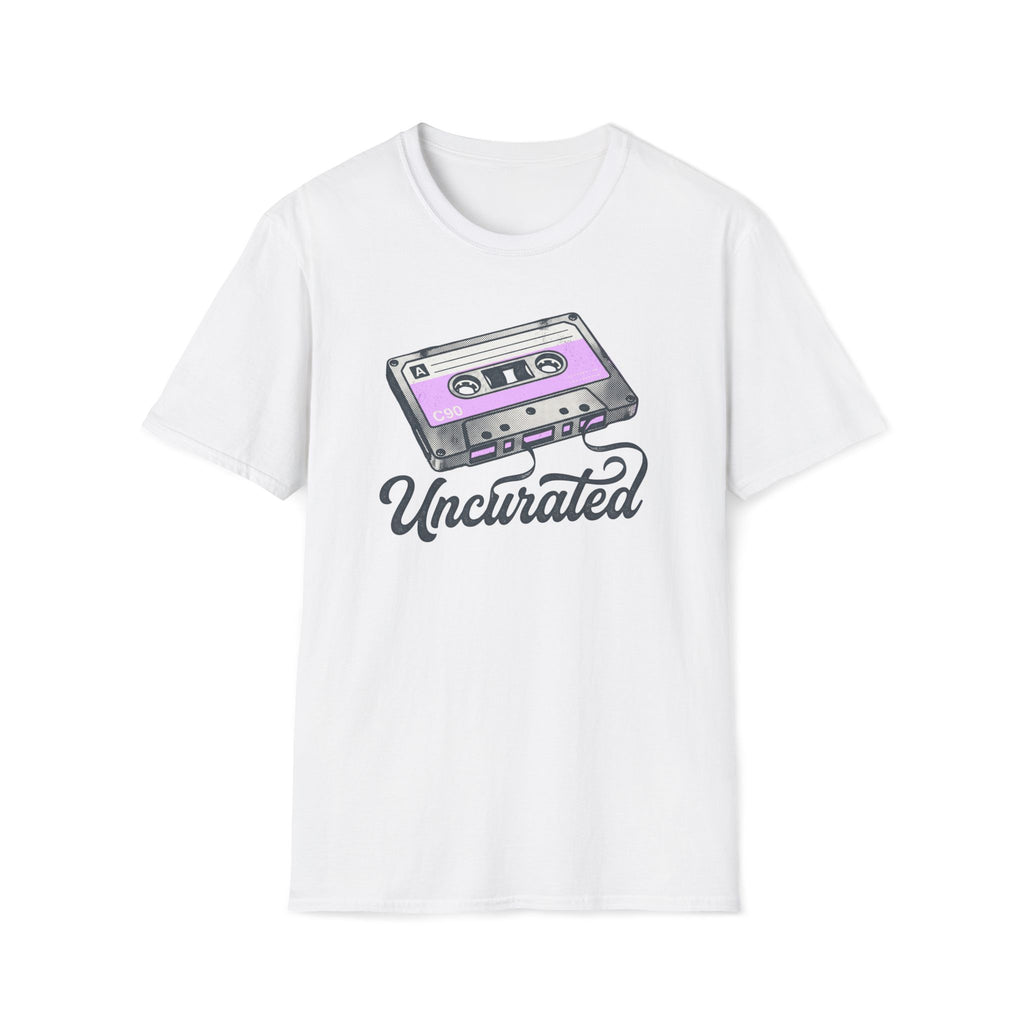 Retro Cassette 'Uncurated' T-Shirt — Vintage Music Graphic Tee