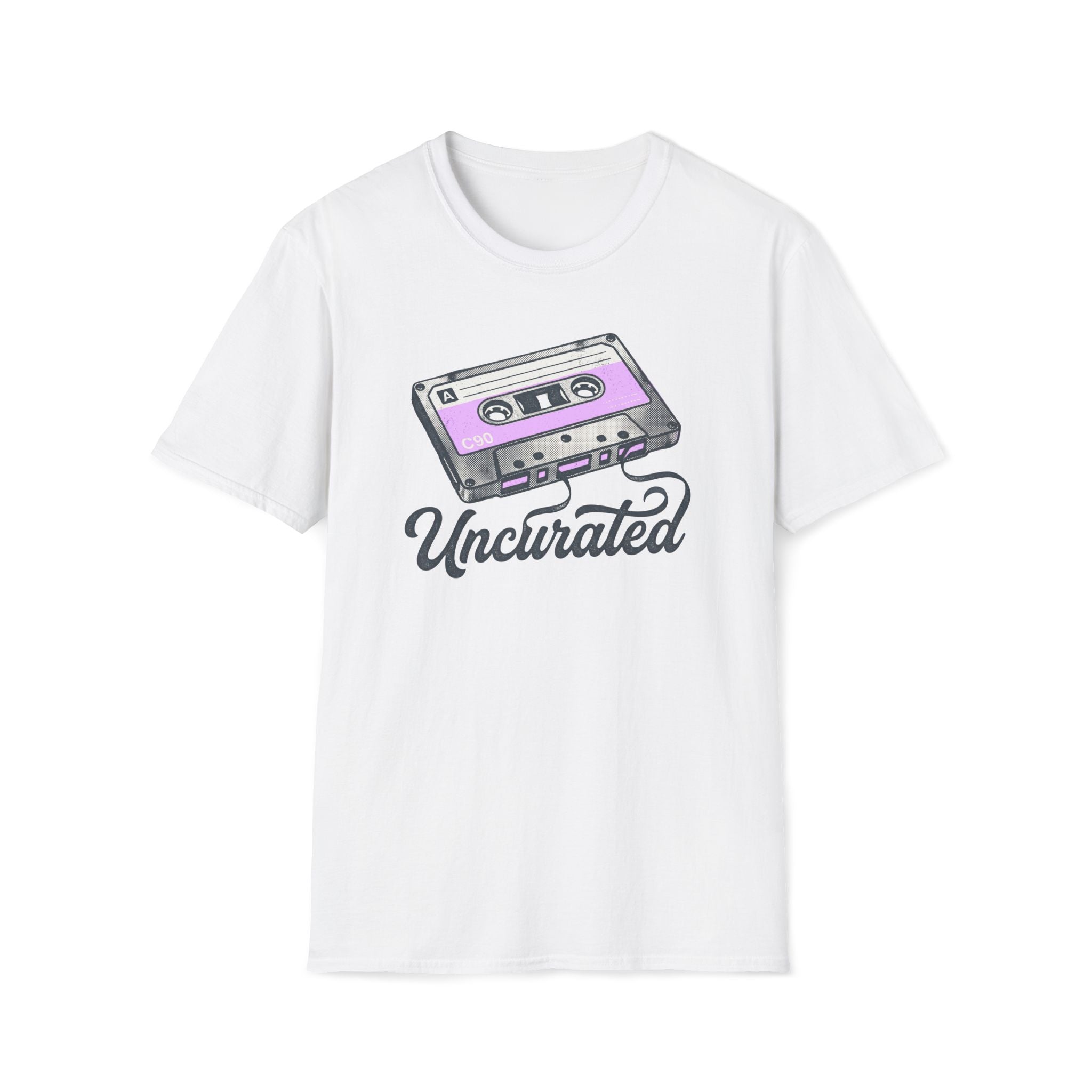 Retro Cassette 'Uncurated' T-Shirt — Vintage Music Graphic Tee