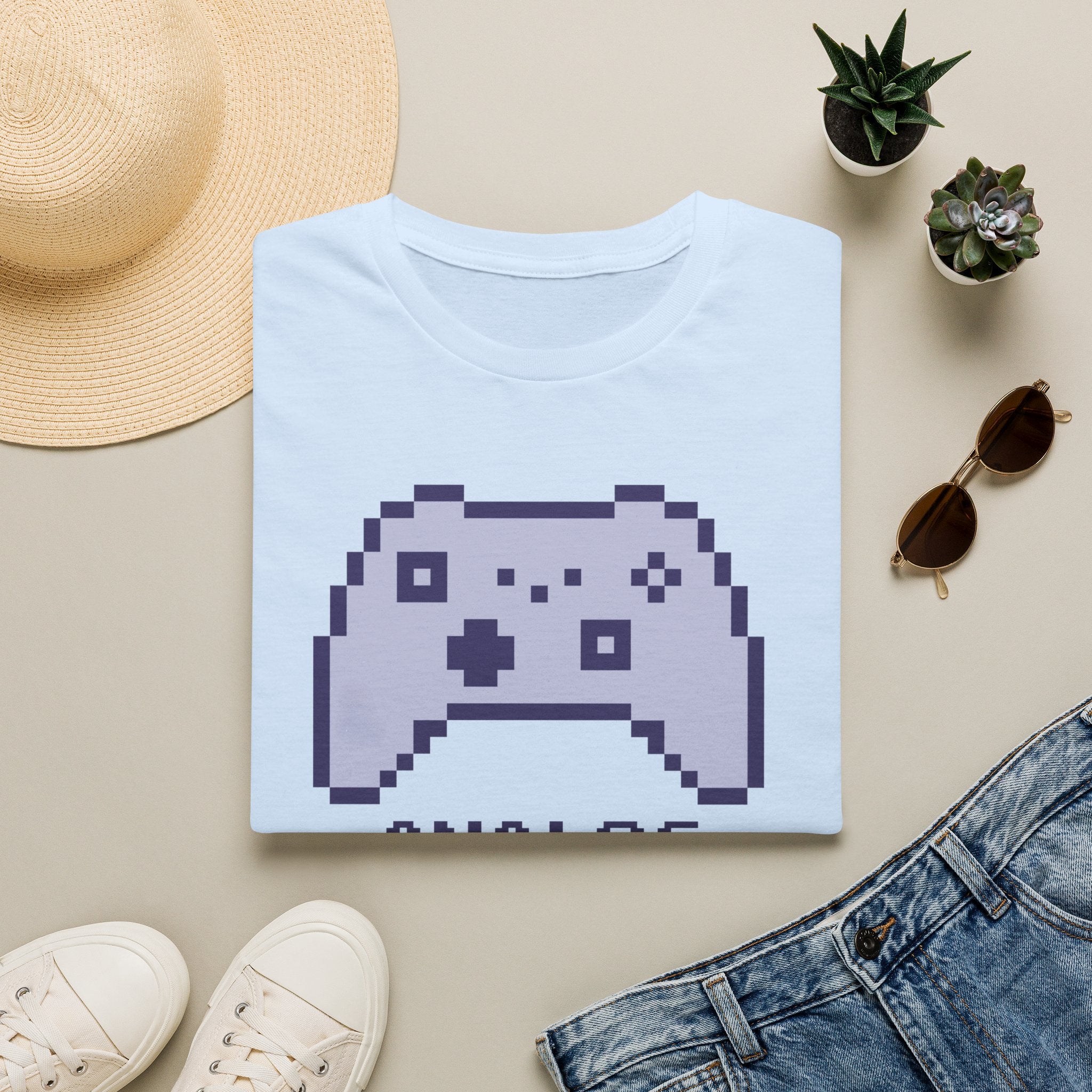 Pixel Game Controller T‑Shirt — "Analog Echo" Retro Gamer Tee