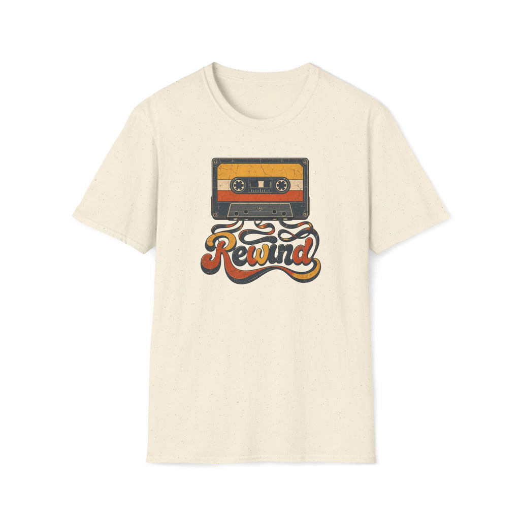Retro Cassette 'Rewind' T-Shirt