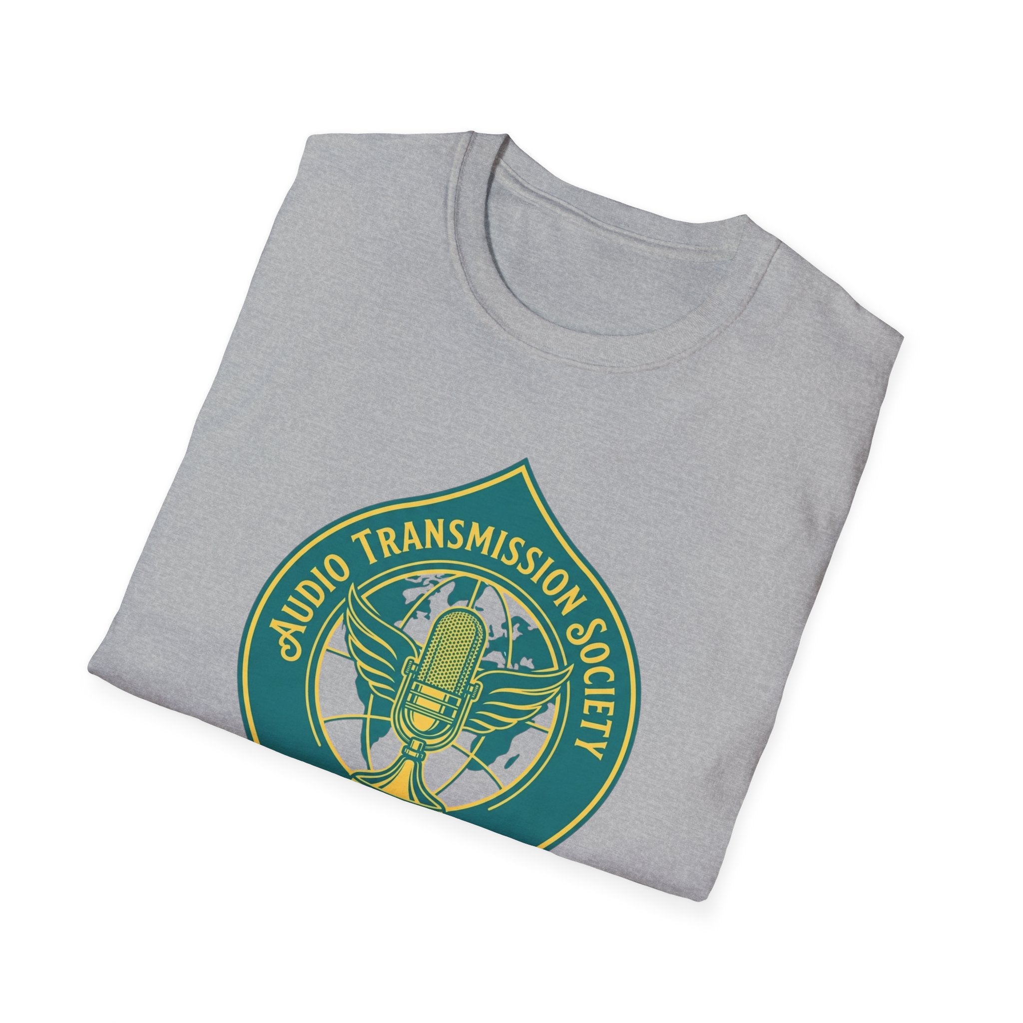 Audio Transmission Society T-Shirt — Retro Microphone Sound Reproduction Guild Tee