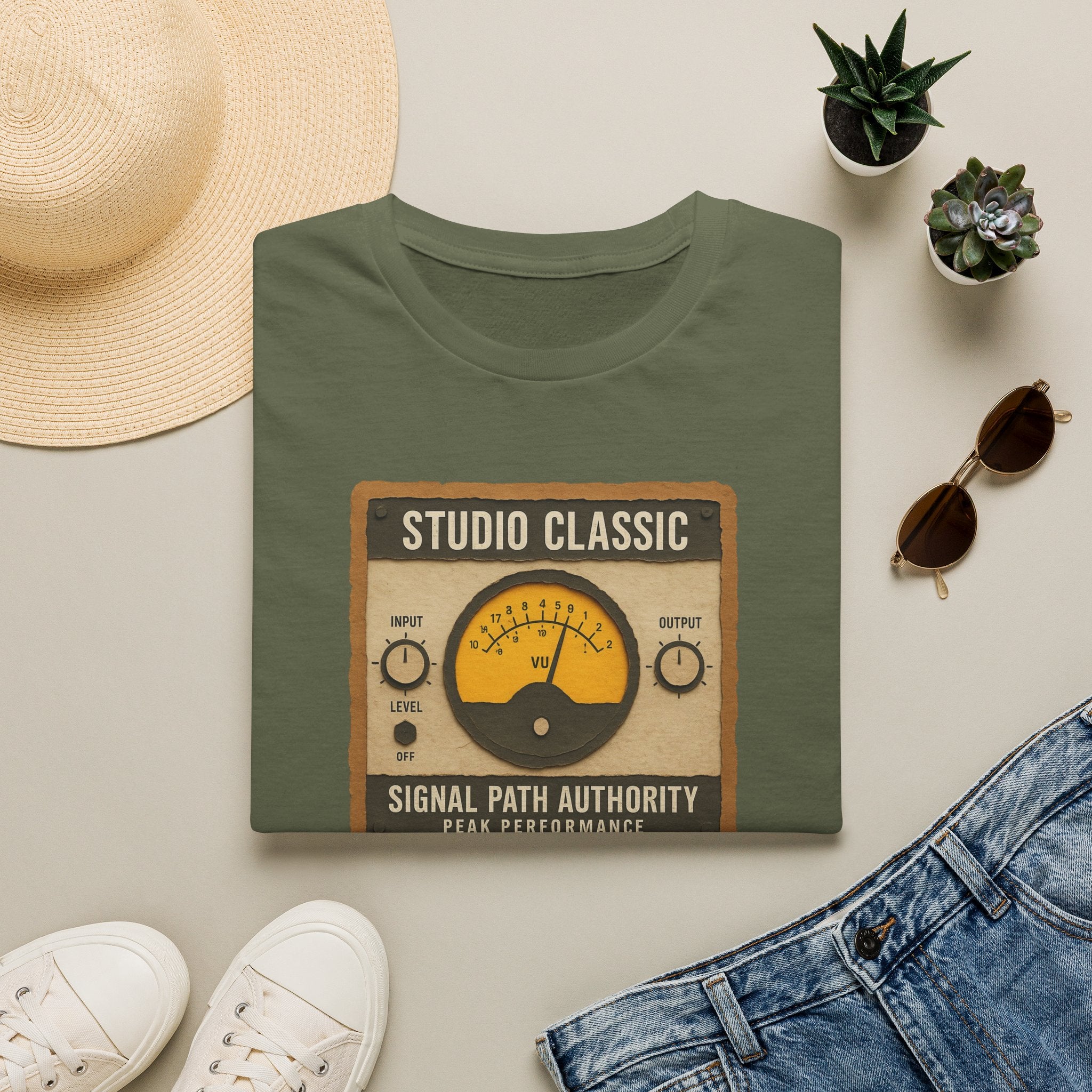 Studio Classic Signal Path T-Shirt — Vintage Audio Engineer Tee