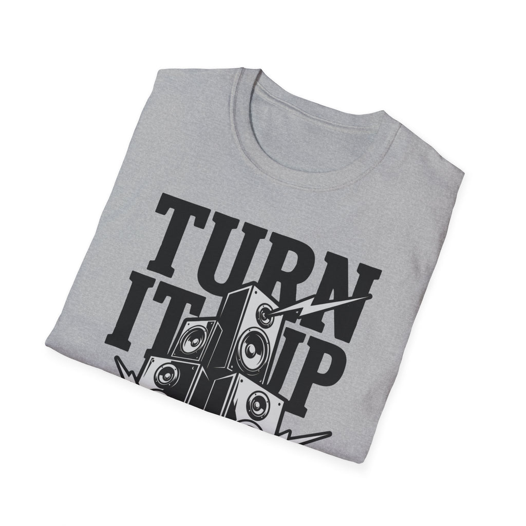 Turn It Up T-Shirt — Loud Speaker Music Graphic Tee