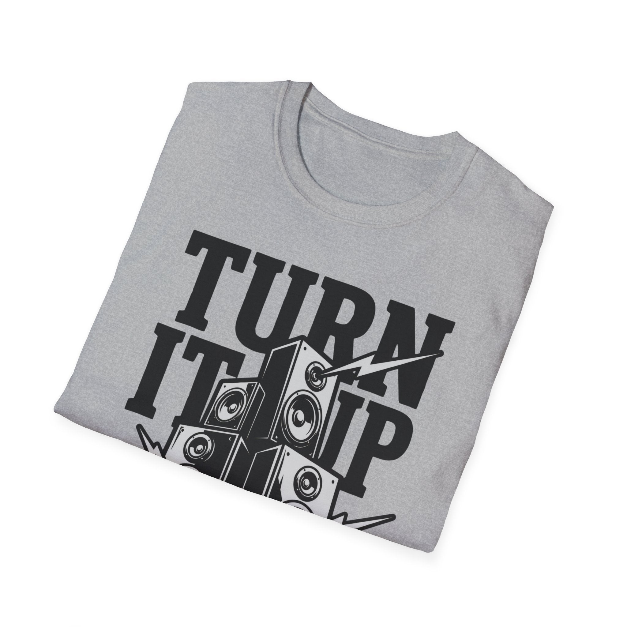 Turn It Up T-Shirt — Loud Speaker Music Graphic Tee