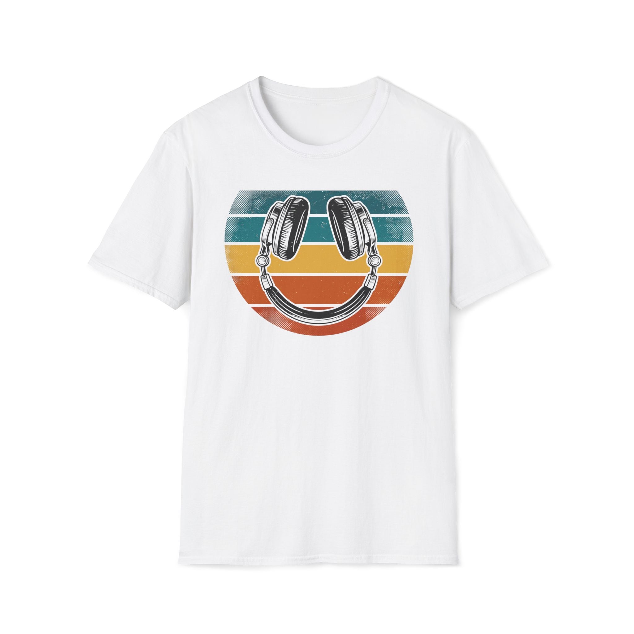 Retro Headphones Smile T-Shirt
