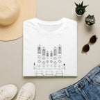 Vintage Tube Amp Schematic T-Shirt — Retro Audio Engineer Tee