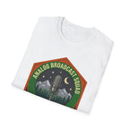Analog Broadcast Squad T-Shirt — Vintage Microphone Mountain Logo