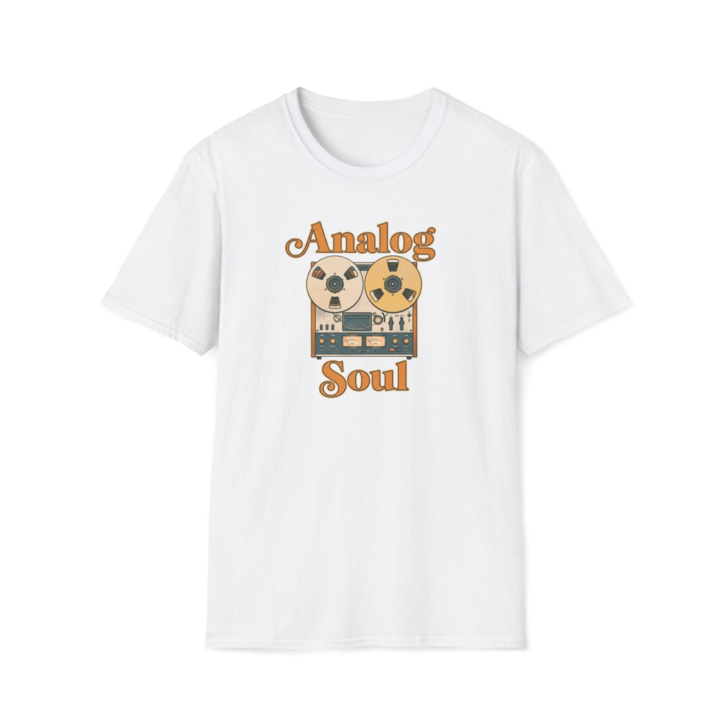 Analog Soul T-Shirt — Retro Reel-to-Reel Music Tee