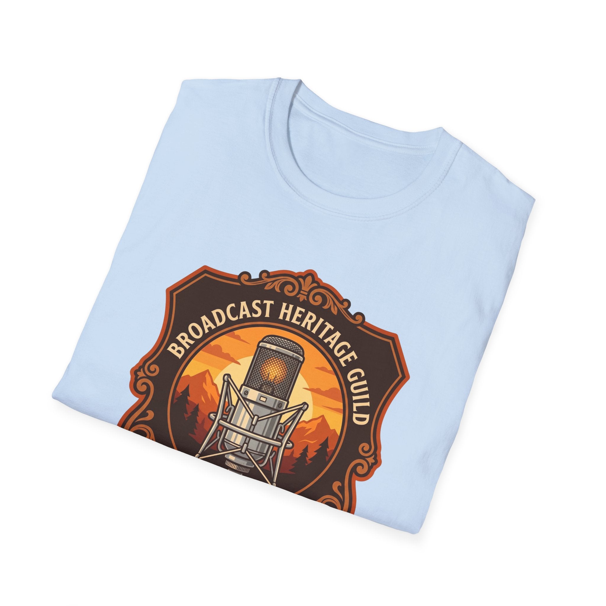 Broadcast Heritage Guild T‑Shirt — The Warmth Club Vintage Microphone Tee