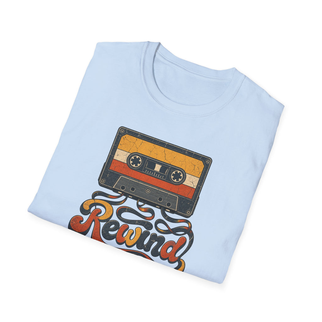Retro Cassette 'Rewind' T-Shirt
