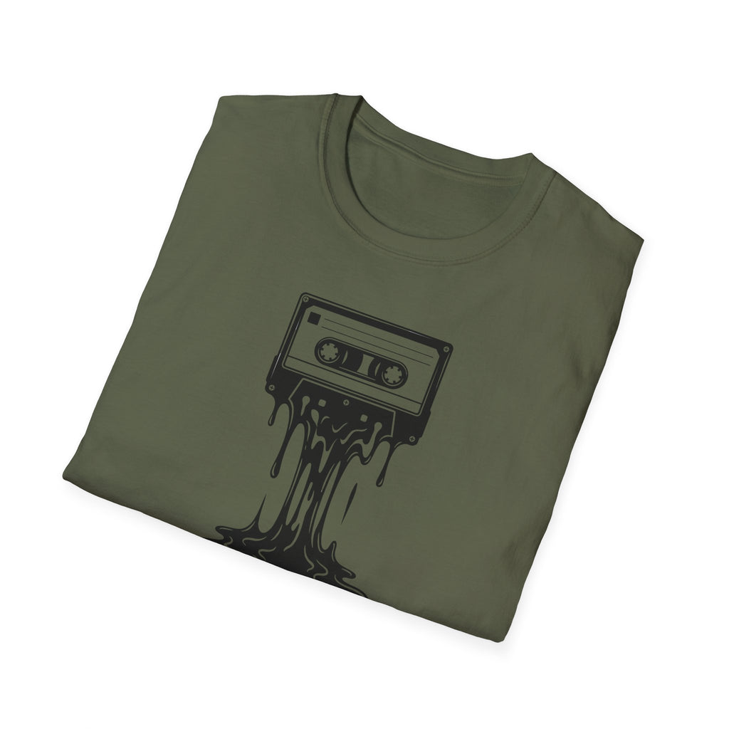 Melting Cassette Tape T-Shirt — Retro Music Graphic Tee