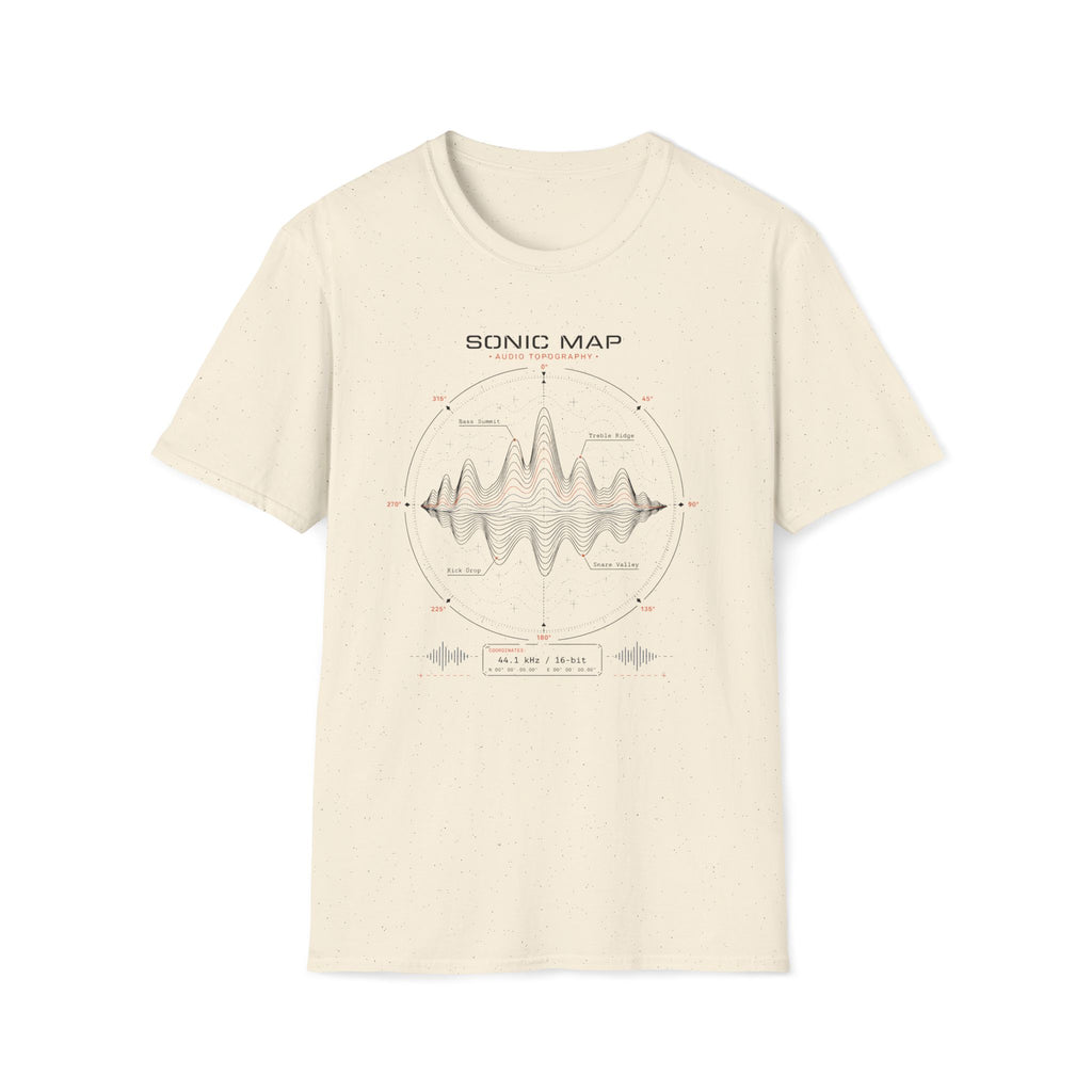 Sonic Map Waveform T-Shirt — Audio Spectrum Graphic Tee