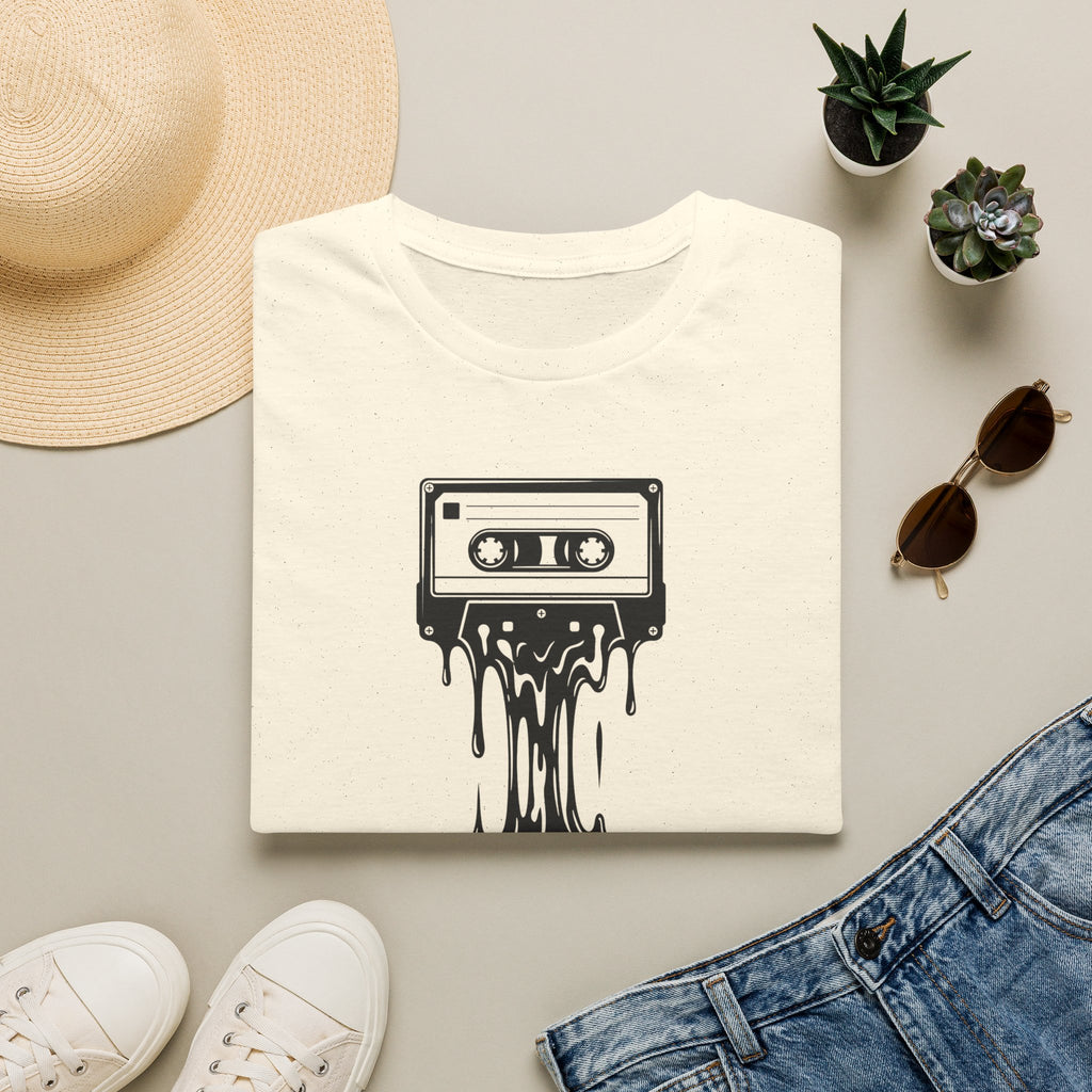 Melting Cassette Tape T-Shirt — Retro Music Graphic Tee